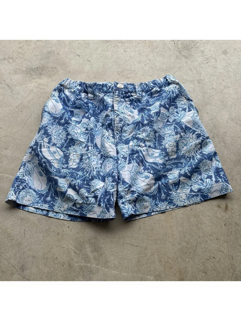 Chubbies Shorts Mens Size Medium Chino Performance Golf Art Outdoor Casual